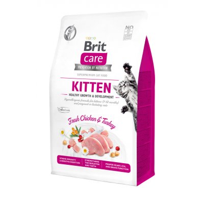 Brit Care Cat Grain-Free Kitten Healthy Growth & Development 0,4 kg – Zboží Mobilmania