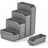 Úložný box AJ Produkty Skladová nádoba Reach, 300x120x95 mm, bal. 30 ks, šedá