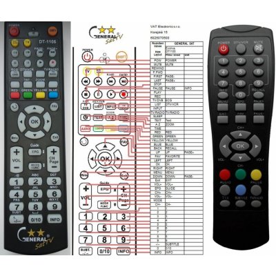 Dálkový ovladač General ECG DVB-T350