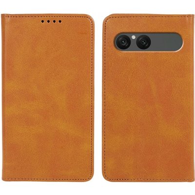 VSECHNONAMOBIL 136599 MAGNETIC Zaklápěcí kryt pro Sony Xperia 10 VII světlehnědý – Zboží Živě