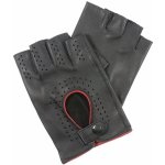 Kreibich Pánské rukavice bezprsté černé / červený lem Velikost: 10 – Hledejceny.cz