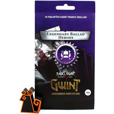 xzone Gwint Ballads Legendary Foil Cards Skellige 10 karet – Zboží Živě