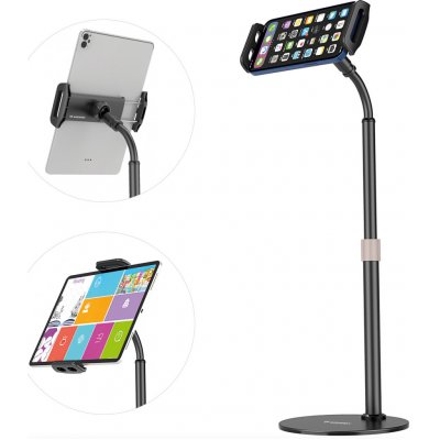 Wozinsky Wozinsky stojan na tablet a telefon na stůl černý (WTHBK4) – Zboží Živě