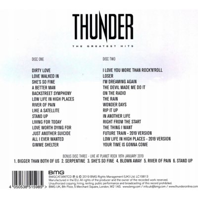 Thunder - THE GREATEST HITS CD – Zbozi.Blesk.cz