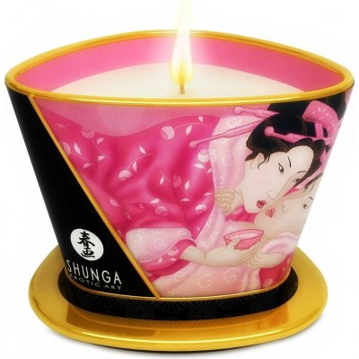 Shunga Massage Candle Rose Petals 170 ml – Zboží Dáma