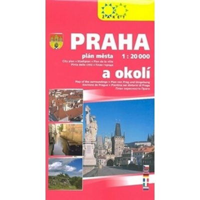 Praha a okolí 1:20 000 plán města – Hledejceny.cz