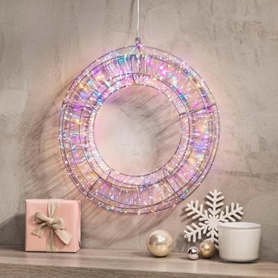 Weltbild LED Svítící věnec Pastel Shine 480077, Ø 38 cm – Hledejceny.cz