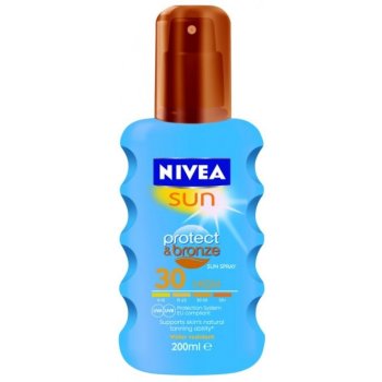 Nivea Sun Protect & Bronze Sun Spray intenzivní sprej na opalování SPF30 200 ml
