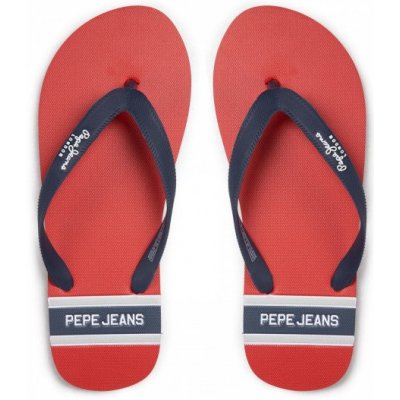 Pepe Jeans Pepe Jeans pánské červené žabky Bay Beach Man