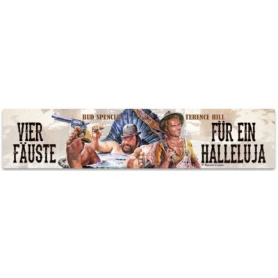 Bud Spencer a Terence Hill Cedule Bud Spencer and Terence Hill Vier Fäuste für ein Halleluja s magnetem 16x3,5cm – Zbozi.Blesk.cz