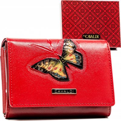 BASIC 4u cavaldi střední peněženka s motýlem m627 pn30-bt červená