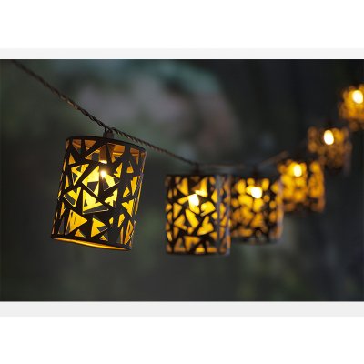 Baterie centrum LED Solární řetěz 10xE12 3,65m IP44 teplá bílá BC0407 – Hledejceny.cz
