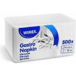 Gastro ubrousky papírové 1V 500ks bílé 33x33cm – Hledejceny.cz