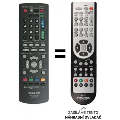 Dálkový ovladač Predátor Sharp GA781WJPA – Zboží Živě