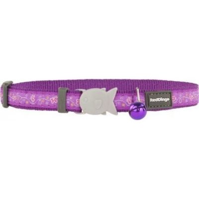 Red Dingo obojek pro kočky Butterfly Purple 12 mm – Zboží Dáma