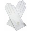 Kreibich dámské rukavice bílé bezpodšívkové s logem bílá