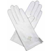 Kreibich dámské rukavice bílé bezpodšívkové s logem bílá
