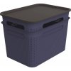 Úložný box Rotho Brisen Set box s víkem 2x 16L modrá