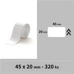 Niimbot štítky R 45x20mm 320ks Bílé pro B21, B21S, B3, B1S – Zbozi.Blesk.cz