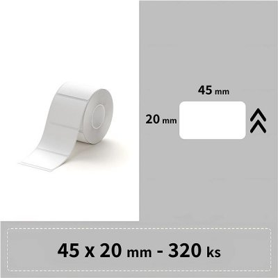 Niimbot štítky R 45x20mm 320ks Bílé pro B21, B21S, B3, B1S – Zbozi.Blesk.cz
