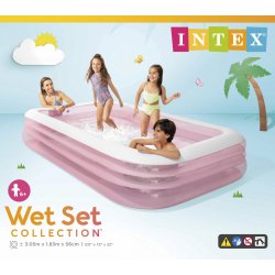 Intex 58487NP růžový bazén 305 x 183 x 56cm