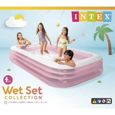 Intex 58487NP růžový bazén 305 x 183 x 56cm – Hledejceny.cz