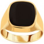 iZlato Forever zlatý pánský prsten s onyxem IZ15183 – Zboží Mobilmania