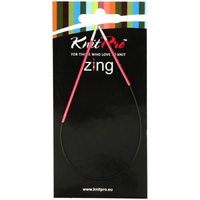 Asymetrické jehlice KnitPro Zing 2 mm 25 cm – Zboží Dáma