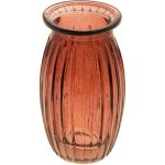 Chaks Chaks Mini sklenená váza ovál - Tmavá červená 6,5 x 11,5 cm – Hledejceny.cz