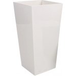 PLASTKON Samozavlažovací květináč Elise lesklý bílý 30 cm – Zbozi.Blesk.cz