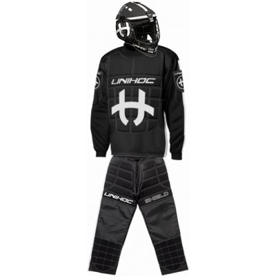 Unihoc Shield JR black + maska shield black/white – Hledejceny.cz