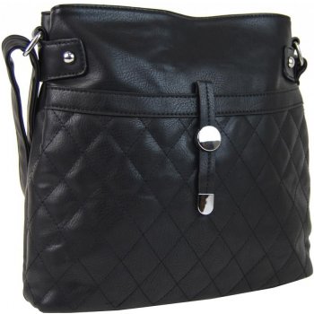 Dvousekční crossbody kabelka H0382 černá