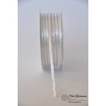 Bílá se stříbrným okrajem 3mm – Sleviste.cz