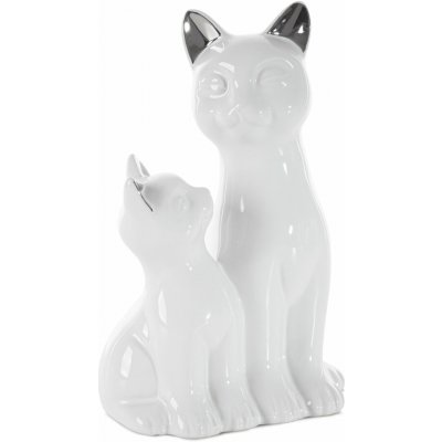 EUROFIRANY DEKORAČNÍ FIGURKA CAT 15X11X22 CM BÍLÁ – Hledejceny.cz