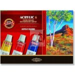 Koh-i-noor souprava akrylových barev 6x16 ml – Zboží Mobilmania