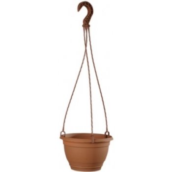 Nohel Garden květináč závěsný AGRO s podmiskou plastový terakota 18 cm