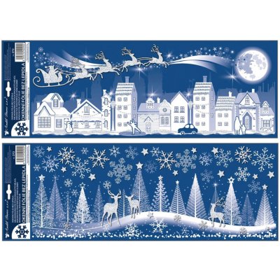 ANDĚL Okenní fólie město a les s glitrem 21 x 59,5 cm – Hledejceny.cz