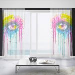 IMPAR Záclony Oko art (Rozměr záclony: 150x250) – Zboží Mobilmania