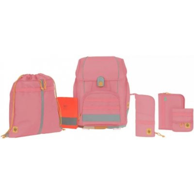 Lassig Dětská školní taška s plnou výbavou Boxy -que pink – Hledejceny.cz