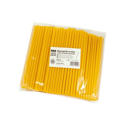 ECOFOL Plastové brčko 7 200 mm žluté kompostovatelné ideal – Hledejceny.cz
