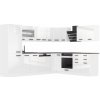 Kuchyňská linka Belini JULIE Premium Full Version 520 cm bílý lesk s pracovní deskou