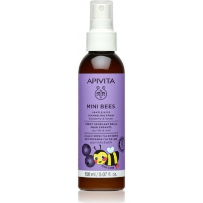 Apivita Mini Bees Gentle Kids Detangling Spray Blueberry&Honey sprej pro snadné rozčesání vlasů 150 ml – Sleviste.cz