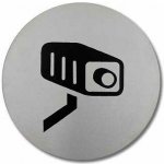 Piktogram "KAMERA" kruh d95mm nerez – Sleviste.cz