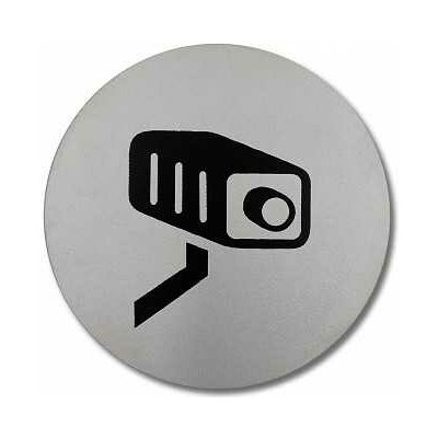 Piktogram "KAMERA" kruh d95mm nerez – Sleviste.cz