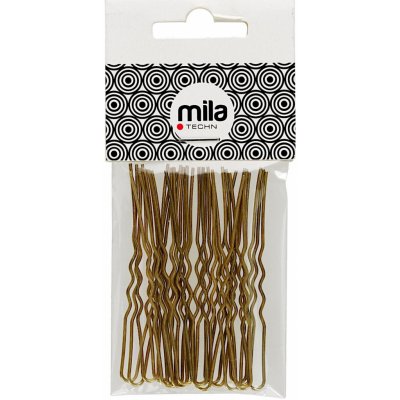 Mila vlásenka vlnitá 6,5 cm zlatá 0067100 – Zboží Dáma