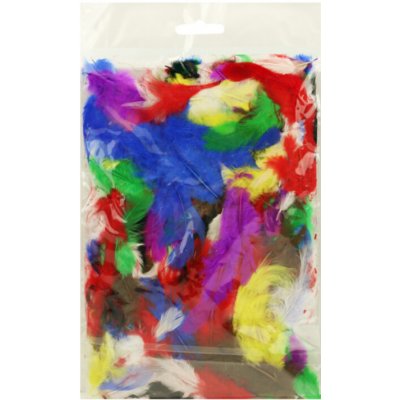 Peří barevné 10g mix barev – Hledejceny.cz