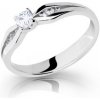 Prsteny Steel Edge Stříbrný zásnubní prsten se zirkonem 2122