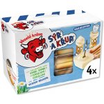 Veselá Kráva Sýr a Křup přírodní sýr Rodinné balení 4x35g 140 g – Sleviste.cz