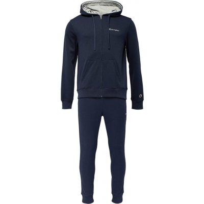 Champion hooded full zip suit tmavě modrá bílá – Zboží Mobilmania
