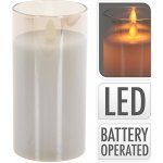 svíčka LED pr.7,5x15cm ve skle ŠE XX8113850 – Hledejceny.cz